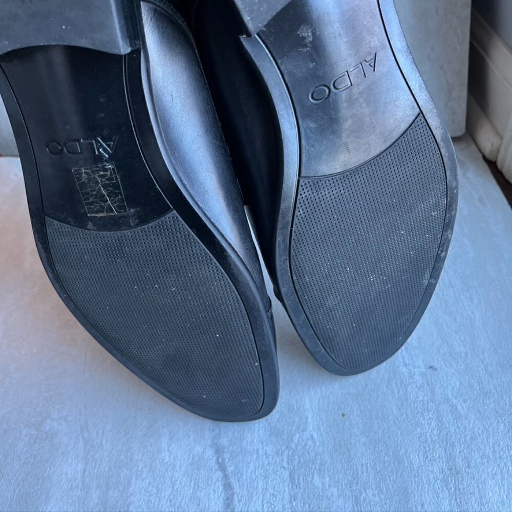 ** Aldo Men's Leather dress shoes Tie Size 10 - Picture 7 of 10